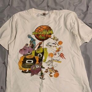 White Space Jam graphic t shirt